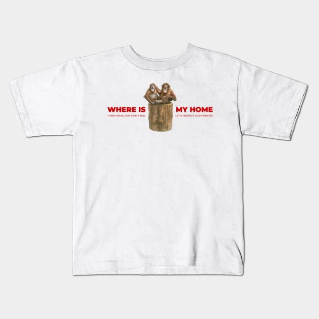 Where is my home Kids T-Shirt by dopiwno